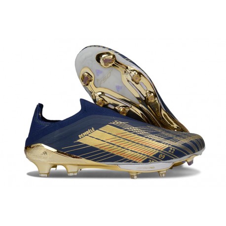adidas F50+ Sans Lacets FG Noir Or