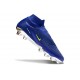 Nike Crampons Phantom 6 Elite High FG Bleu Volt