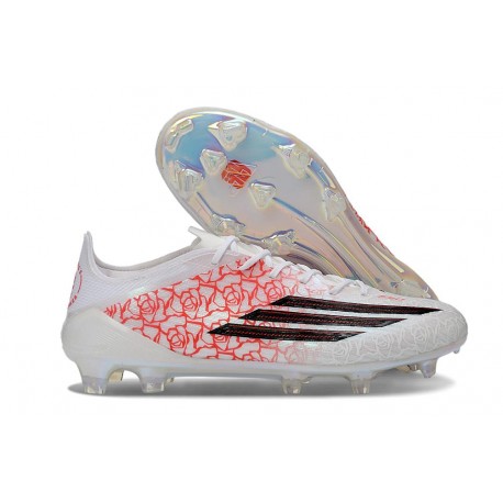 Chaussures adidas F50 Elite FG Blanc Noir Rouge