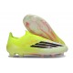 Chaussure Adidas F50 Elite Sans Lacets FG Jaune Noir