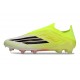 Chaussure Adidas F50 Elite Sans Lacets FG Jaune Noir
