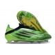 Chaussure Adidas F50 Elite Sans Lacets FG Vert Noir