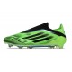 Chaussure Adidas F50 Elite Sans Lacets FG Vert Noir