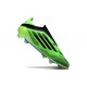 Chaussure Adidas F50 Elite Sans Lacets FG Vert Noir