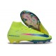 Chaussures Nike Mercurial Superfly X Elite FG Limalight Voltio Bleu