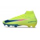 Chaussures Nike Mercurial Superfly X Elite FG Limalight Voltio Bleu