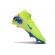 Chaussures Nike Mercurial Superfly X Elite FG Limalight Voltio Bleu
