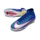 Chaussures Nike Mercurial Superfly X Elite FG Bleu Blanc