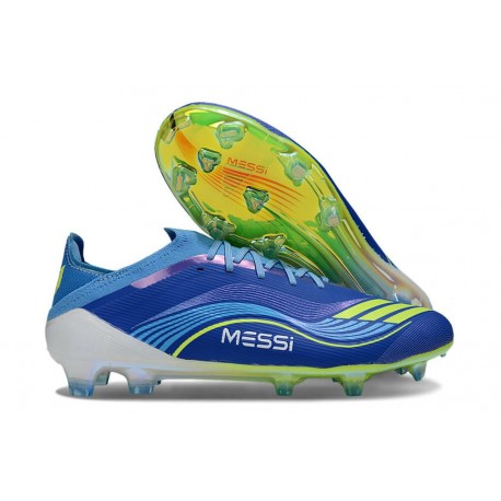 Adidas F50 Elite X Messi Fg Equipe Bleu Royal Jaune Solaire Bleu Semi Eclatant
