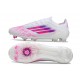 Chaussures adidas F50 Elite FG Blanc Ftwr Rose Lucide