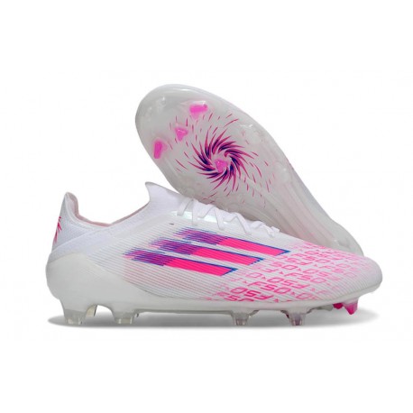 Chaussures adidas F50 Elite FG Blanc Ftwr Rose Lucide