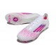 Chaussures adidas F50 Elite FG Blanc Ftwr Rose Lucide
