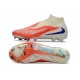 Nike Crampons Phantom 6 Elite High FG Cramoisi Vif Noir