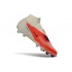 Nike Crampons Phantom 6 Elite High FG Cramoisi Vif Noir