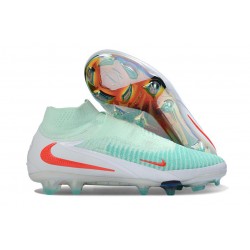 Nike Crampons Phantom 6 Elite High FG Pistachio Frost Rouge