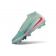 Nike Crampons Phantom 6 Elite High FG Pistachio Frost Rouge