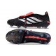 Crampon Adidas Predator 26 Elite FT FG Noir Blanc Rouge
