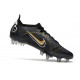 Nike Mercurial Vapor XIV Elite SG-Pro AC Noir Or Métallique Argent