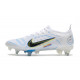 Nike Mercurial Vapor XIV Elite SG-Pro AC Ballon Gris Bleu Foncé