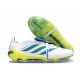 Crampon Adidas Predator 26 Elite FT FG Blanc Bleu Jaune