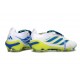 Crampon Adidas Predator 26 Elite FT FG Blanc Bleu Jaune