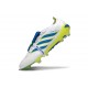 Crampon Adidas Predator 26 Elite FT FG Blanc Bleu Jaune