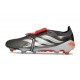 Crampon Adidas Predator 26 Elite FT FG Fer Mét. Blanc Ftwr Rouge Lucide