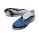 Chaussures Nike Phantom 6 Elite Low FG Bleu Rapide Rose Explosif Blanc