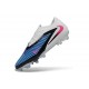 Chaussures Nike Phantom 6 Elite Low FG Bleu Rapide Rose Explosif Blanc
