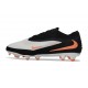 Chaussures Nike Phantom 6 Elite Low FG Blanc Noir Orange
