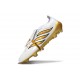 Crampon Adidas Predator 26 Elite FT FG Blanc Or