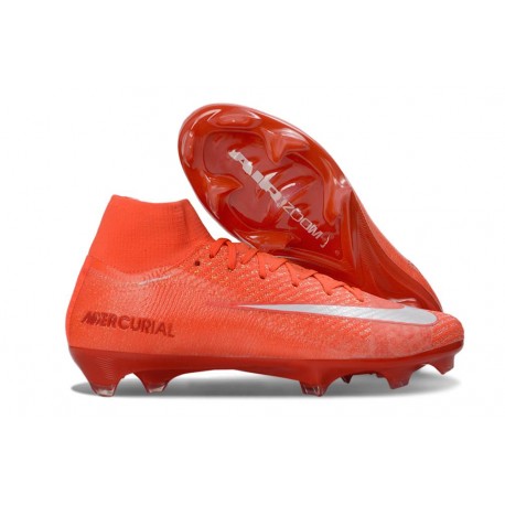 Nike Air Zoom Mercurial Superfly 10 Elite FG Rouge Blanc