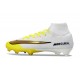 Nike Air Zoom Mercurial Superfly 10 Elite FG Blanc Jaune Or