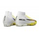 Nike Air Zoom Mercurial Superfly 10 Elite FG Blanc Jaune Or