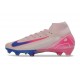 Nike Air Zoom Mercurial Superfly 10 Elite FG Rose Bleu