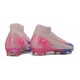 Nike Air Zoom Mercurial Superfly 10 Elite FG Rose Bleu