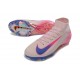 Nike Air Zoom Mercurial Superfly 10 Elite FG Rose Bleu