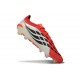 Adidas Predator 26 Elite FG Nouvelles Rouge Lucide Noir Blanc Ftwr