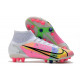 Nike Mercurial Superfly 8 Elite Synthetique AG Blanc Rose