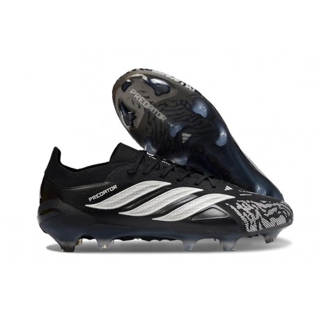 Adidas Predator 26 Elite FG Nouvelles Noir Blanc