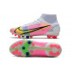 Nike Mercurial Superfly 8 Elite Synthetique AG Blanc Rose