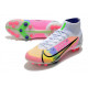 Nike Mercurial Superfly 8 Elite Synthetique AG Blanc Rose