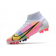 Nike Mercurial Superfly 8 Elite Synthetique AG Blanc Rose