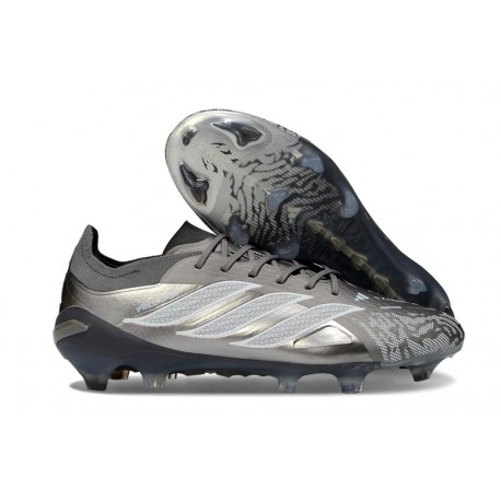Adidas Predator 26 Elite FG Nouvelles Gris Argent