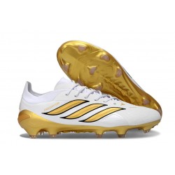 Adidas Predator 26 Elite FG Nouvelles Blanc Or