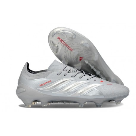 Adidas Predator 26 Elite FG Nouvelles Gris Argent