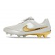 Chaussure de Foot Nike Tiempo Maestro Elite FG Neuf Blanc Or