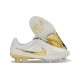 Chaussure de Foot Nike Tiempo Maestro Elite FG Neuf Blanc Or