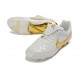 Chaussure de Foot Nike Tiempo Maestro Elite FG Neuf Blanc Or