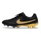 Chaussure de Foot Nike Tiempo Maestro Elite FG Neuf Noir Or